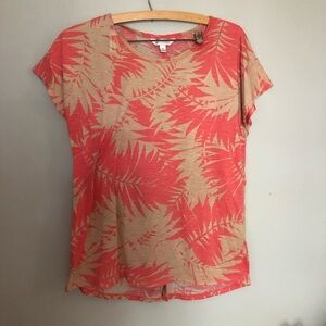 Charming Charlie Printed Short Sleeve Top